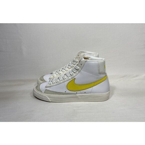 Nike Blazer Mid '77 Vintage BQ6806-101 Opti Yellow White Shoes Men’s Size 8.5 - Picture 3 of 10